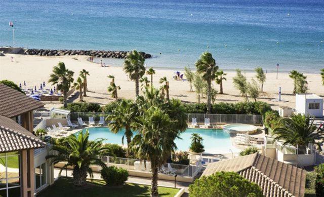 Port Frejus Cap Hermes Vue Mer Et Port Pieds Dans L'Eau Piscine Pkg エクステリア 写真